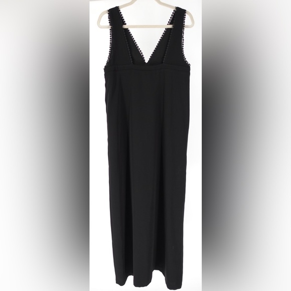 NWT The Kooples Black Sleeveless V-Neck Midi Dress Size M - Picture 6 of 13